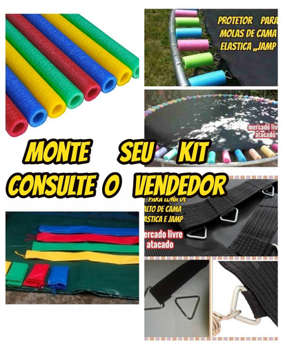 Haste De Ferro Forte Galvanizado Para Cama Elastica Kit C/01
