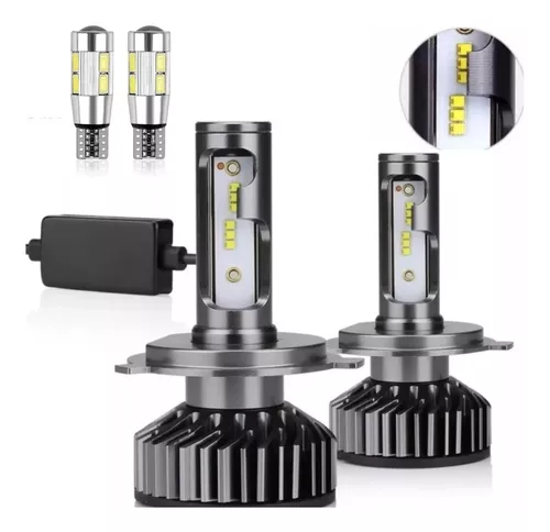 Ampolleta Para Auto H4 Luz Led Faro Automóvil H4 8000 Lum