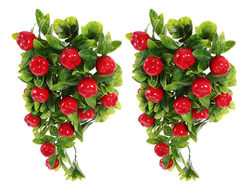 Adornos Colgantes Artificiales Con Forma De Fruta Simulada,