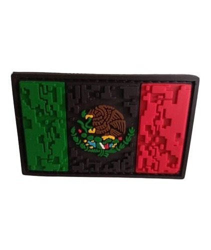 Insignia De Pvc Bandera De Mexico Varios Colores