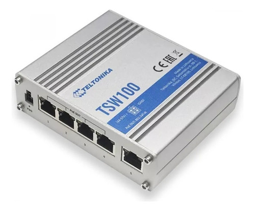 Teltonika Tsw100, Switch Industrial Poe 5 Puertos Gigabit