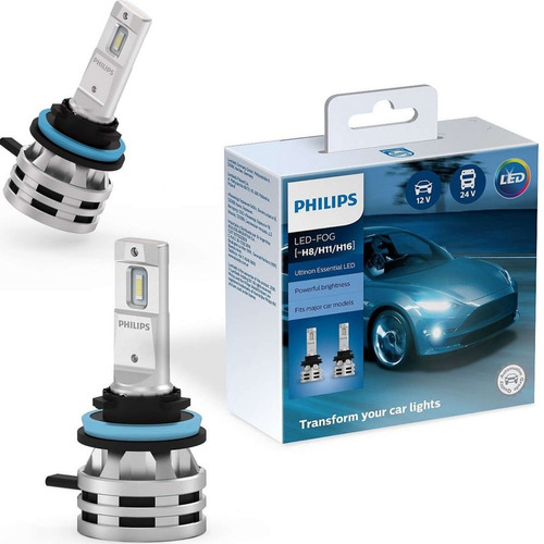 Kit Lamparas Cree Led H8 H11 H16 Philips 6500k 12v 24v 24w