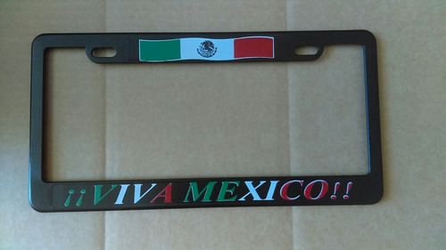 Porta Placa Viva México. 