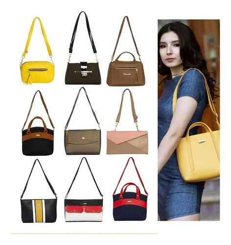 Bolsas Mayoreo Dama Lote 10 Mariconeras Mujer Tú Eliges | Meses sin  intereses