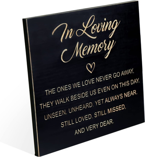 In Loving Memory Sign Regalo De Simpatía Por Pérdida ...