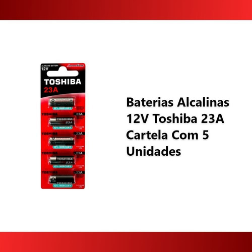 Pilha Alcalina 12v 23a Toshiba - Com 5 Un