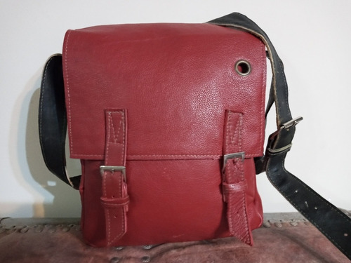 7k Morral De Cuero Natural Porta Laptop Tablet