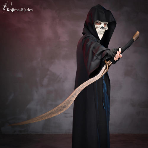 Espada Elden Ring Bloodhounds Fang Em Aço Com Suporte 82 Cm