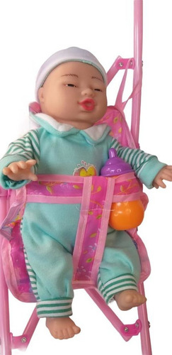Imagem 4 de 5 de Mega Promoção ! Carrinho De Boneca Dobrável Menina Brinquedo