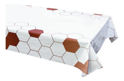 Iconikal Mantel De Plastico, Hexagonos De Panal De Abeja, 54