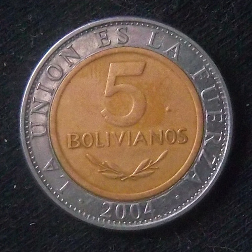 Bolivia 5 Bolivianos 2004 Exc Km 212 