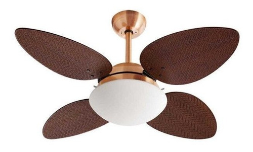 Ventilador De Teto Volare Cobre Vr42 Pétalo Palmae Ii