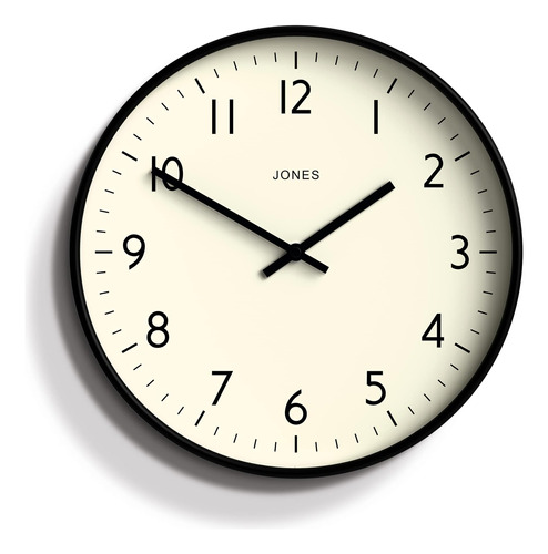 Jones Clocks® Studio Reloj De Pared Redondo - Reloj Redondo 