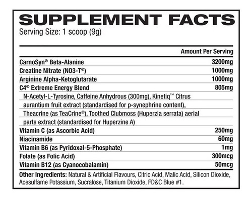 Suplemento en polvo Cellucor C4 Original aminoácido sabor limonada rosa en pote de 390g