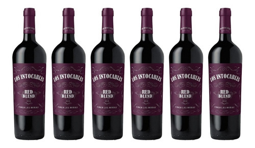 Los Intocables Red Blend Caja X6 Unidades