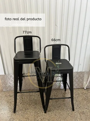 Taburete Metálico Apilable Modelo Tolix 64cm/moadchile