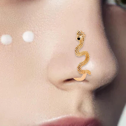 Anillo De Nariz De Serpiente A La Moda Para Mujeres Y