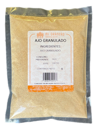 Ajo Granulado 1 Kg A Granel