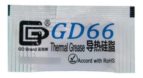 Pack De 10 Sobres Pasta Térmica Gris Gd66 0,5grs