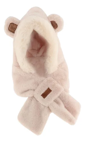 Bufanda Con Capucha Para Mujer, Gorro Cómodo, Chal Beige