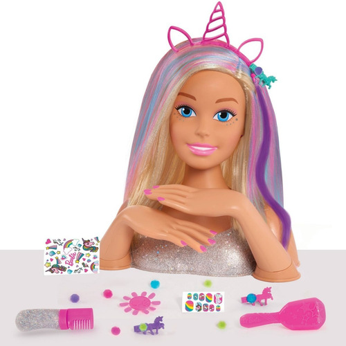 Barbie Cabeza Peinados Y Balaca Unicornio Envio Ya 