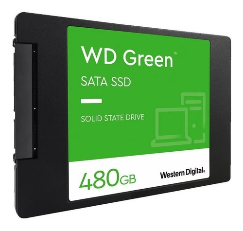Imagen 2 de 7 de Disco Solido Western Green 480gb Wds480g3g0a !