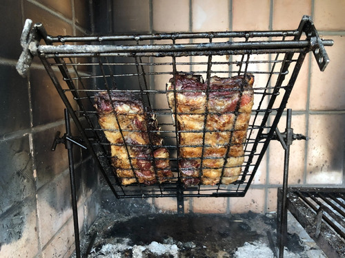 Imagen 8 de 10 de Parrilla Asador Portátil Mantera Pinche 35x50cm - Brasas®