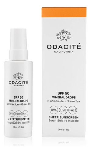 Odacite Spf 50 Mineral Drops Protector Solar Transparente, 1