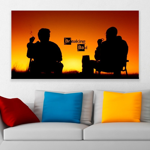 Cuadro Decorativo Breaking Bad Walterjesse Ocaso Art 80x50cm