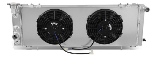 Radiador Aluminio 3 Filas Ventilador 12v Compatible Con Cher