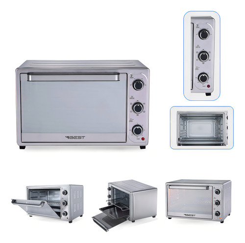 Forno Elétrico 46 Litros Inox Convecção Turbo Fan Best 220V