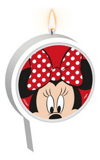 Vela Aniversário Minnie Mouse Pavio Mágico