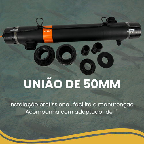 Filtro Uv Quartzo Compacta Cubos 60w 110v Ou 220v