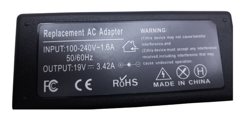 Imagen 4 de 4 de Cargador Premium Acer 19.v 3.42a