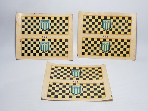 Imagen 4 de 7 de Racing Club Antiguas Calcomanías Lote X 35 Mag 57120