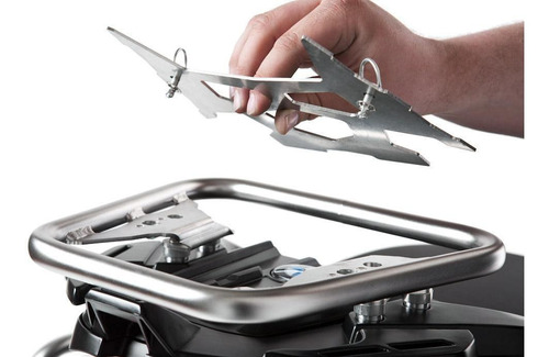 Imagem 2 de 3 de Suporte Em Aço Inox P/ Topcase Zega Pro P/ Bmw G650 Gs