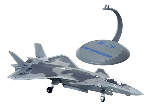Modelo De Avión De Combate J20 De Metal Fundido A Presión 1/