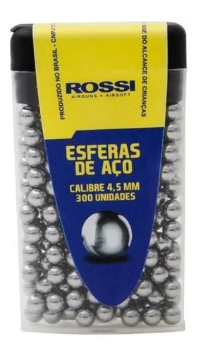 Esferas De Aço Rossi 4,5mm .177 - 300 Unidades