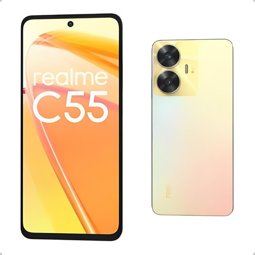 Celular Realme C55 256gb Sunshower 8ram + Fone Sem Fio C/ Nf