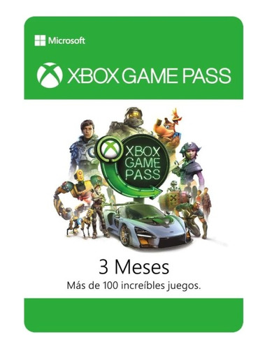 Xbox Game Pass 3 Meses - Para Cuentas Argentinas