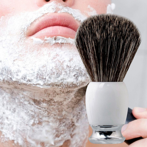Brocha De Afeitar Barbero Hombre Mango Ergonómico Lujo Para