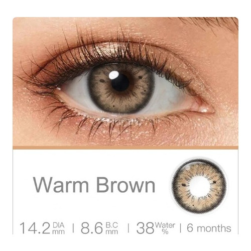 Lentes De Contacto Warm Brown Magister + Estuche