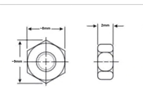 Imagen 8 de 9 de Kit X6 Torreta Tuerca Tornillo Motherboard Soporte Separador