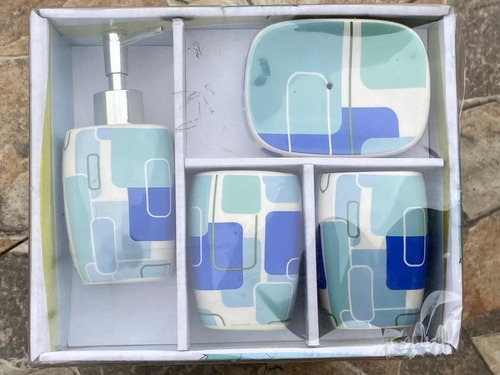 Set Kit Accesorio Para Baño Ceramica