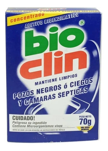 Bio Clin Bacterias  Cañerías Y Pozos × 70 Grs