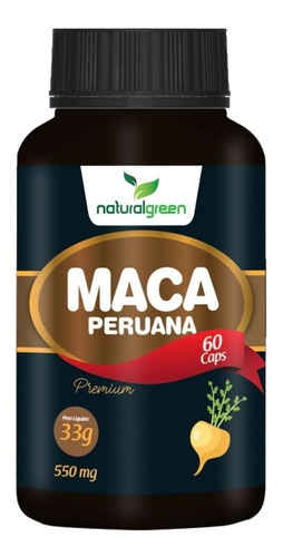 Maca Peruana Naturalgreen 60 Cápsulas