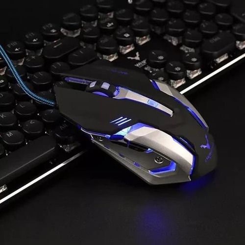 Imagen 2 de 2 de Mouse Gamer Optico Wesdar X10 Metalico Usb 2400 Dpi Led