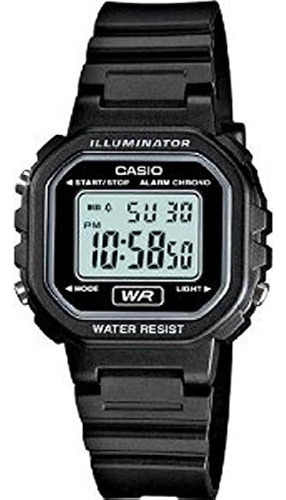 Reloj Casio De Resina Negra Digital Clásico Para Mujer - La2