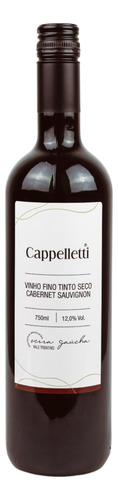 Vinho Tinto Seco Fino Cabernet Sauvignon Cappelletti 750ml