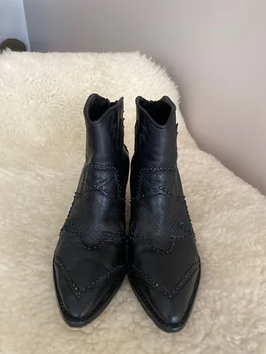 Botas De Cuero Rapsodia Texanas Como Nuevas (Usado)